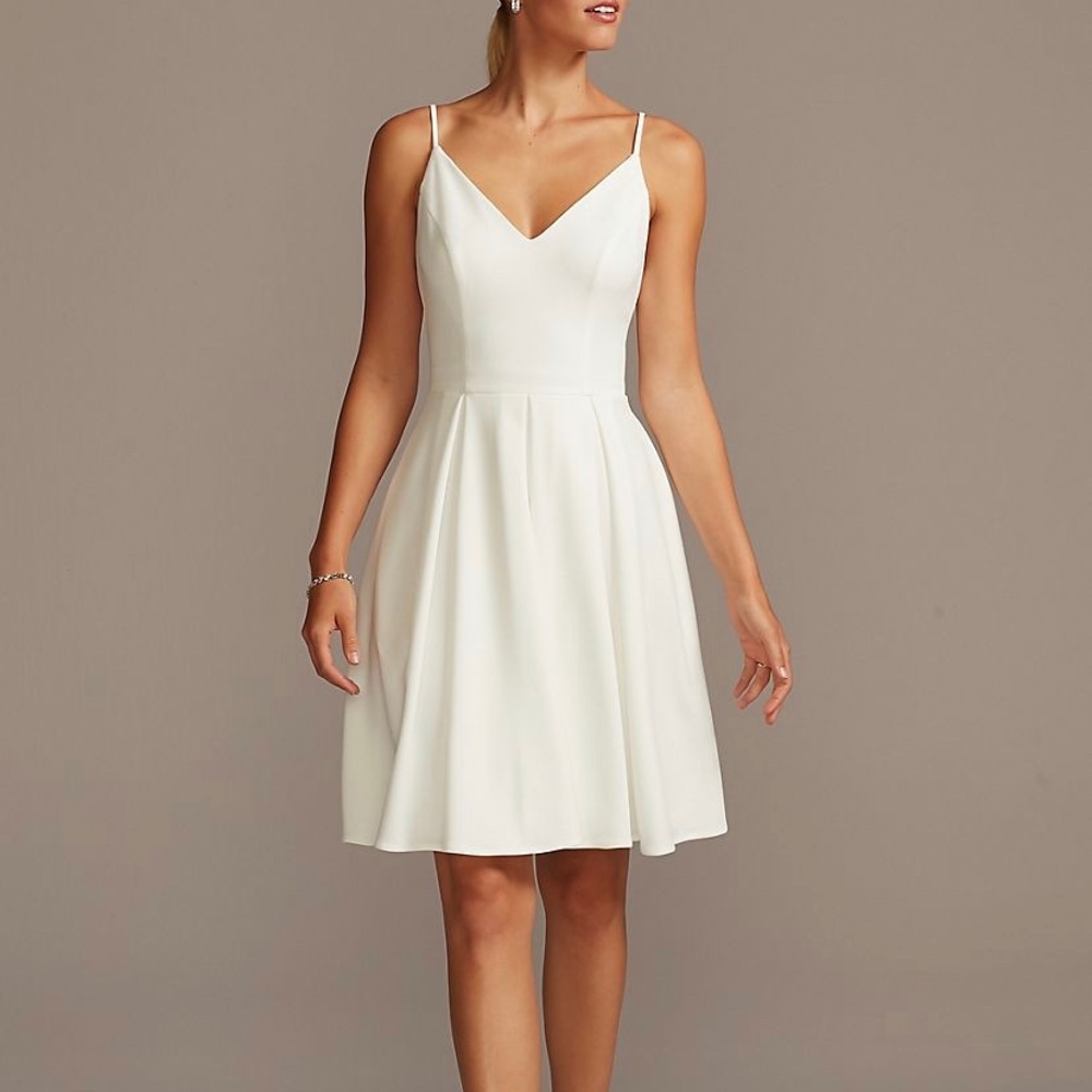 Spaghetti Strap Fit and Flare from David’s Bridal